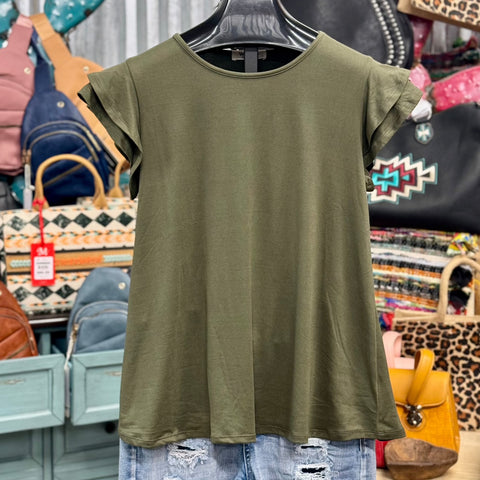 SUMMER NIGHTS TOP-OLIVE